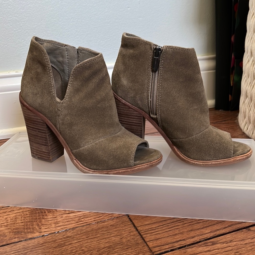 Vince Camuto peep toe booties